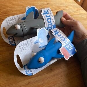 Silicone Shark Frozen Push Pop Molds x2